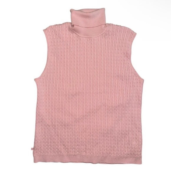 Ralph Lauren Tops - Ralph Lauren Pink Cable Knit Sweater